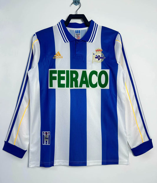 Deportivo La Coruña Saison 1999/00 Heimtrikot Langarm