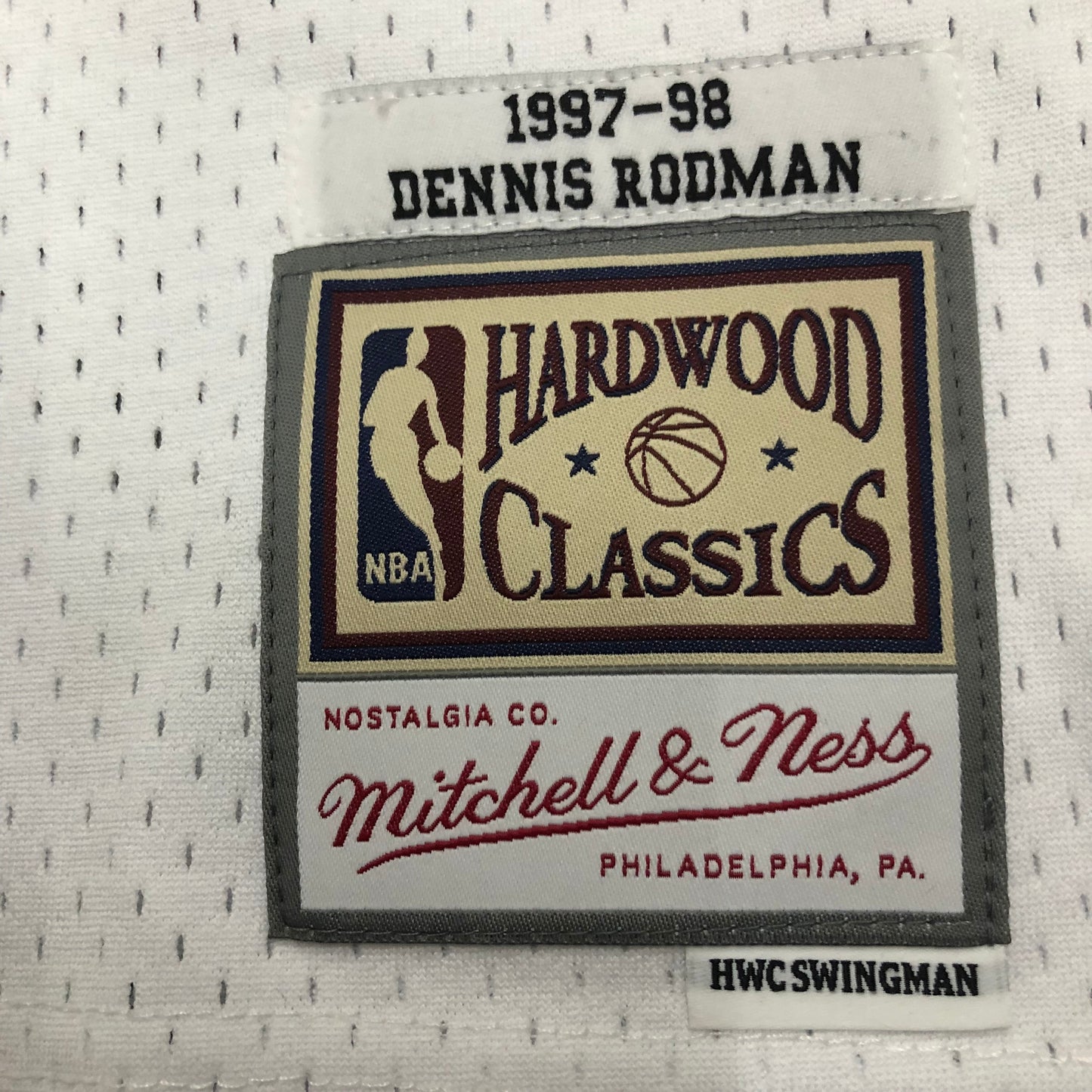 Chicago Bulls - Dennis Rodman 1997/98 - weiß