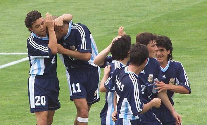 Argentinien WM 1998 Auswärtstrikot