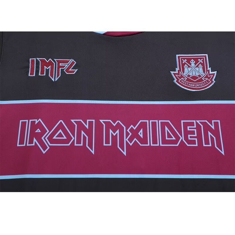 West Ham United X Iron Maiden 2022 Black Shirt