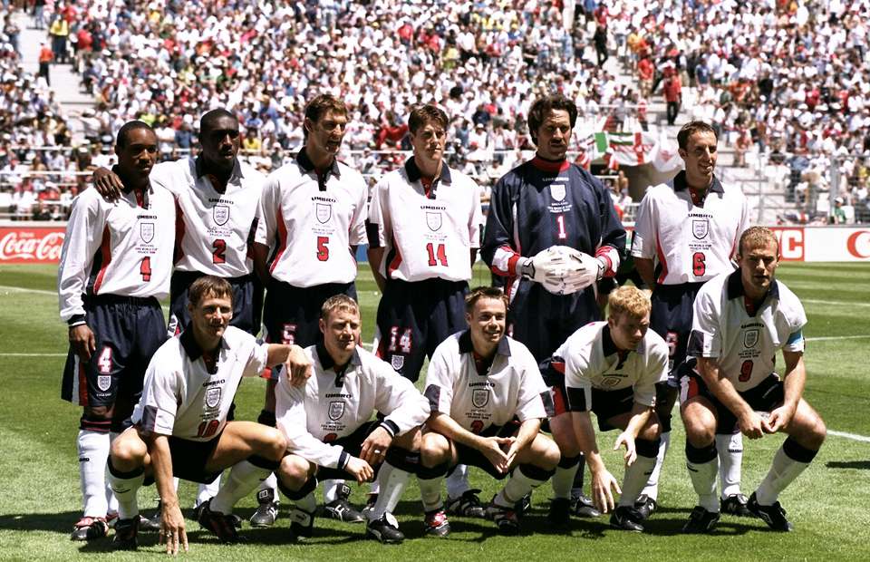 England WM 1998 Heimtrikot