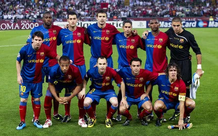 FC Barcelona 2008/09 Champions League Finaltrikot Kurzarm
