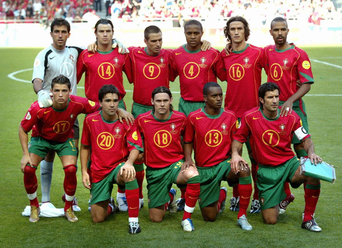 Portugal EM 2004 Heimtrikot