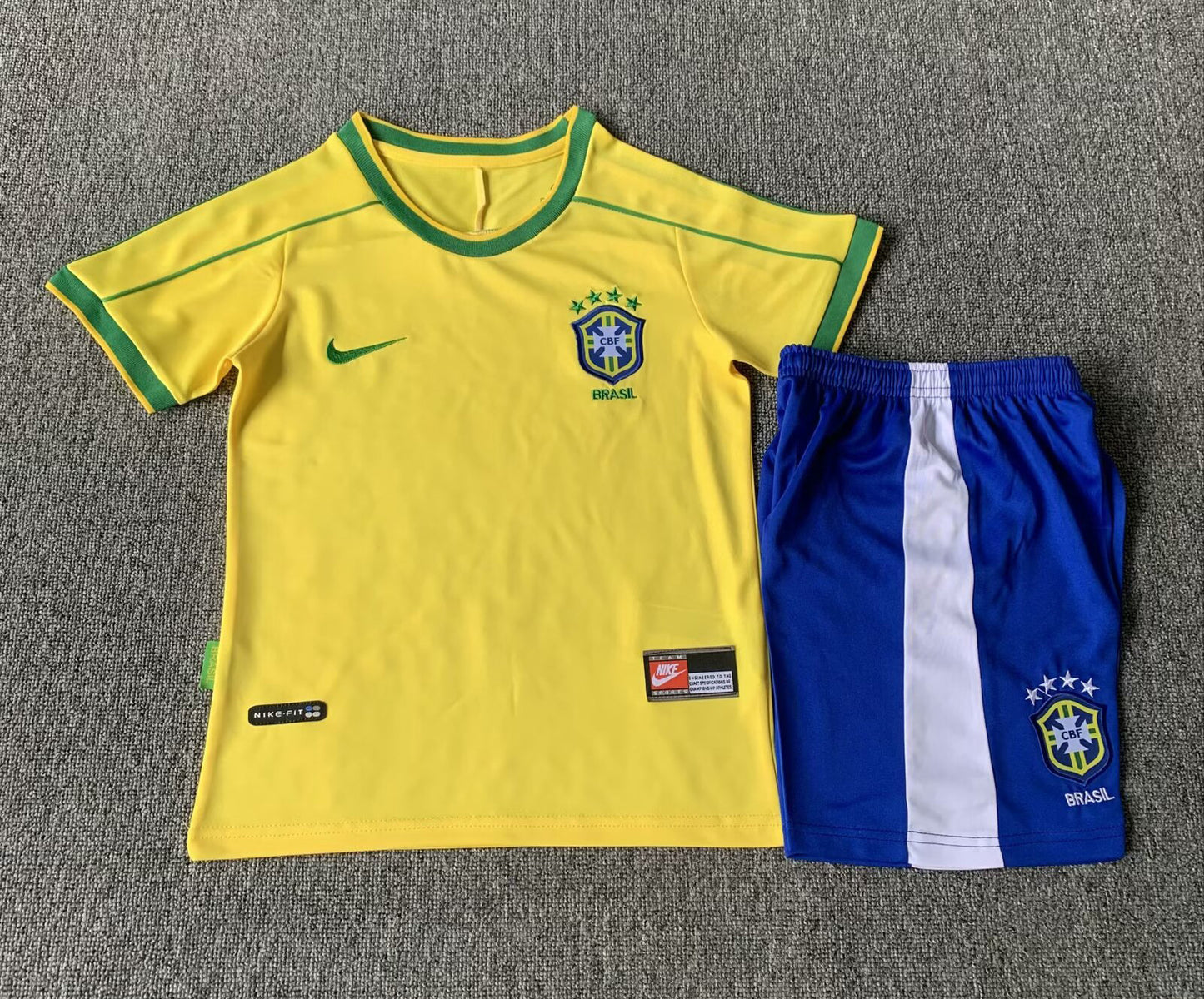 Brasilien WM 1998 Heimtrikot KIDS (+Hose)