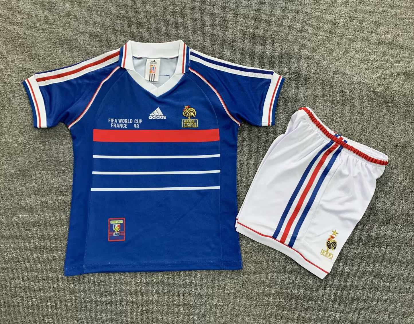 Frankreich WM 1998 Heimtrikot KIDS (+Hose)