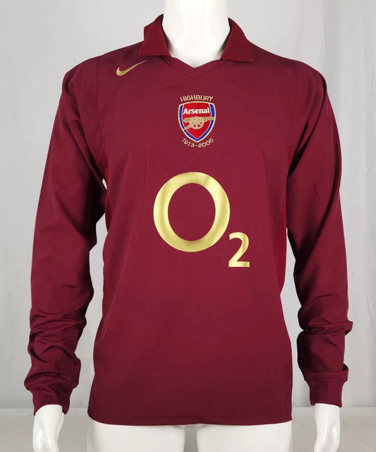 Arsenal London 2005/06 Heimtrikot LANGARM