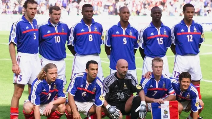 Frankreich EM 2000 Heimtrikot