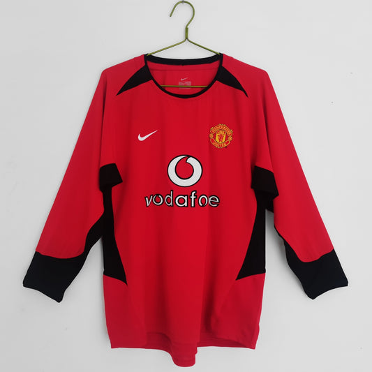 Manchester United 2002 - 2004 Heimtrikot LANGARM