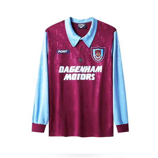 West Ham United 1995 - 1997 Heimtrikot LANGARM